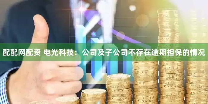 配配网配资 电光科技：公司及子公司不存在逾期担保的情况